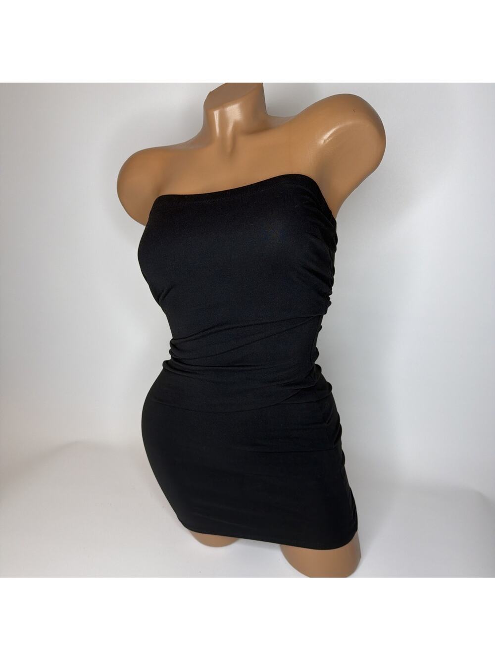 Assets Red Hot Label Spanx Size Medium Black Bodycon Slip Dress Shapewear EUC